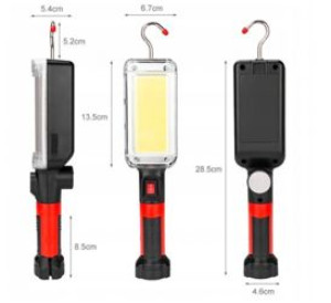 Ad 1107 / Lampa Latarka Warsztatowa Led Cob Akumulator 700lm