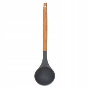 Chochla Do Zupy Sosów Silikonowa 220°c Bambus 32cm