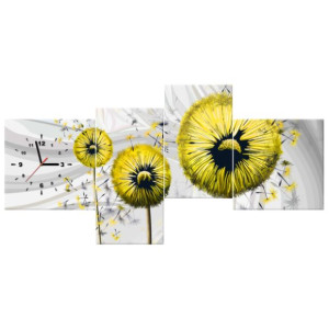 ZEGAR  Żółte dmuchawce 3 140x70