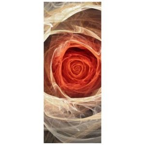 FOTOROLETA  Róża fraktalna pomarańcz 61x150