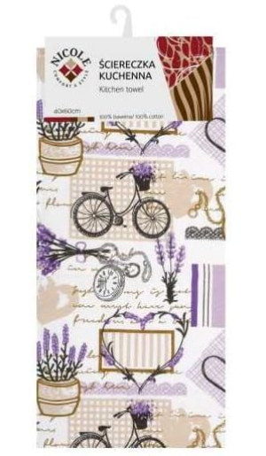 Ściereczka ścierka kuchenna bawełniana ręczniczek 40x60 cm wzór retro lawen