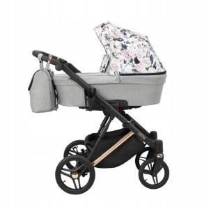 Kunert LAZZIO Premium Wózek 2w1 Szary + kwiaty 04