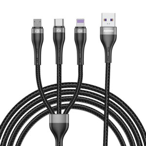 Proda Quark pro 3w1 kabel USB - Lightning / USB Typ C/ micro USB 5A 1,2m cz