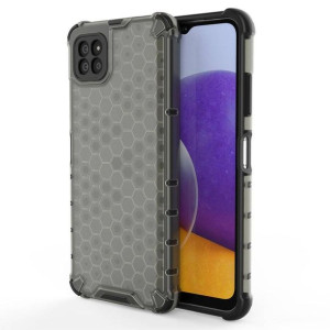 Honeycomb etui pancerny pokrowiec z żelową ramką Samsung Galaxy A22 5G czar
