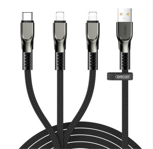 Joyroom 3w1 kabel USB - Lightning / Lightning / USB Typ C 3,5A 480 Mbps 1,3