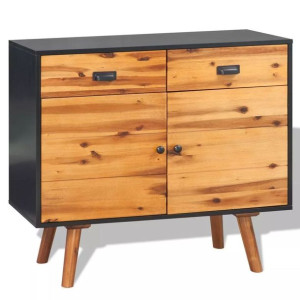 Emaga Szafka z drewna akacjowego, 90 x 33,5 x 83 cm