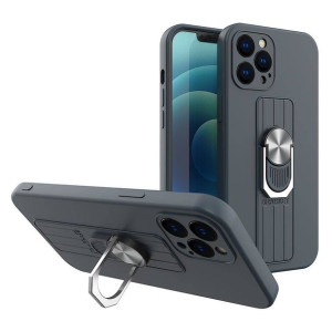 Ring Case silikonowe etui z uchwytem na palec i podstawką do iPhone 13 Pro