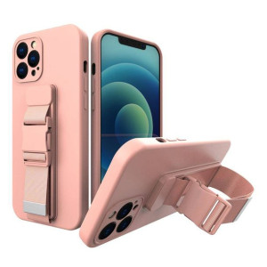Rope case żelowe etui ze smyczą łańcuszkiem torebka smycz iPhone SE 2020 /