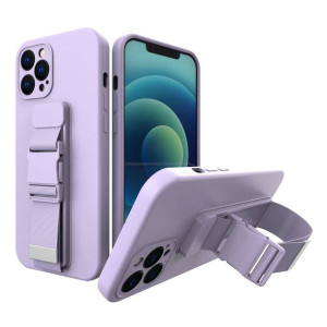 Rope case żelowe etui ze smyczą łańcuszkiem torebka smycz iPhone SE 2020 /