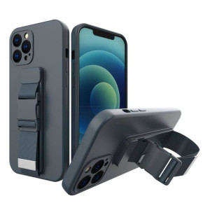 Rope case żelowe etui ze smyczą łańcuszkiem torebka smycz iPhone XS / iPhon