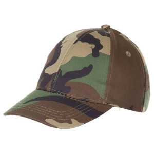 Czapka Baseballowa Dziecięca Woodland Mfh