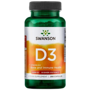 SWANSON Witamina D3 2000 250 kaps.