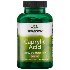SWANSON Kwas Kaprylowy 600 mg 60 kaps.