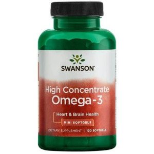 SWANSON Koncentrat Kwasów Omega 3 120 kaps.