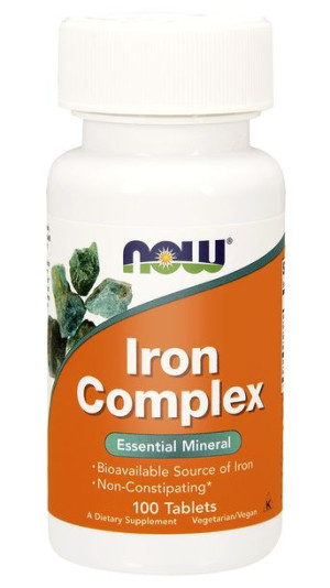 NOW FOODS Żelazo Complex 100 tab.