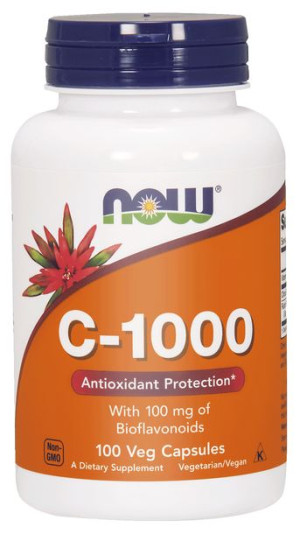 NOW FOODS C 1000 Bioflawonoidy 100 mg + Rutyna 100 kaps.