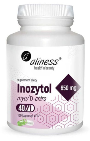ALINESS Inozytol myo/D-chiro, 40/1, 650 mg 100 kaps.