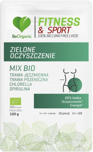 BEORGANIC Zielone Oczyszczenie MIX BIO 100 g
