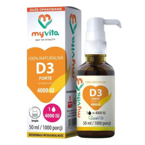 MYVITA Witamina D3 4000 IU Max W Kroplach 50 ml