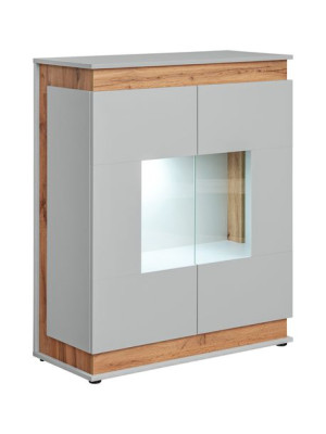 Witryna Bejing Wsn - Perla Grey + Led