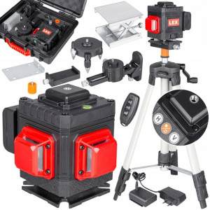 Niwelator Laserowy Laser Krzyżowy Poziomica 3d