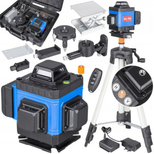 Niwelator Laserowy Laser Krzyżowy Poziomica 4d