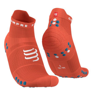 COMPRESSPORT Skarpetki do biegania krótkie ProRacing Socks V4 pomarańczowe