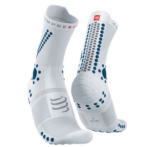 COMPRESSPORT Skarpetki do biegania trailowe ProRacing Socks V4 Trail biało-