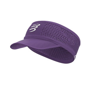 COMPRESSPORT Opaska na głowę z daszkiem SPIDERWEB HEADBAND ON/OFF fioletowa
