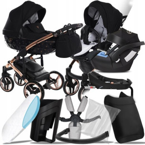 Wózek Junama 4w1 Exclusive 02 I Cybex Aton + Baza