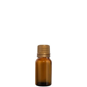 Butelka 10ml Brąz Z Kroplomierzem Złotym