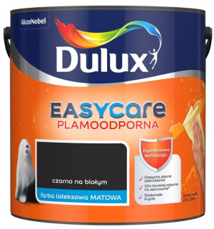 FARBA DULUX EASY CARE- czarno na białym, 2.5l