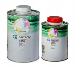 Lakier bezbarwny PPG DELTRON D800 z utw. 1,5kpl