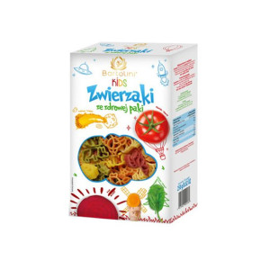 Kolorowy Makaron z Pszenicy Durum w Pięciu Smakach dla Dzieci "Zwierzaki ze