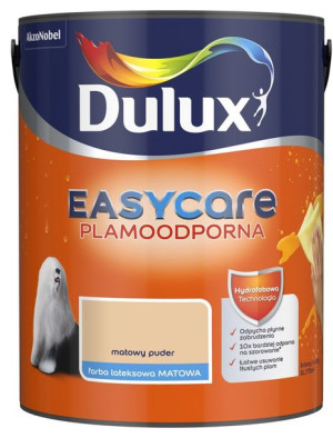 FARBA DULUX EASY CARE- matowy puder, 5l