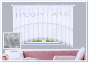 Firana gotowa 500x150 Firany cyrkonie łuk woal