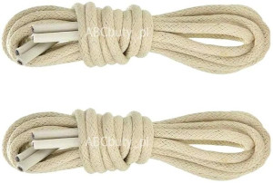 G9-38 Beżowe Sznurowadła 5 Mm Fi = 0,5 Cm Grube Okrągłe Sznurówki 60 Cm
