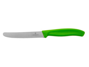 Nóż do pomidorów Victorinox 6.7836.L114 (ząbkowany 11cm zielony)