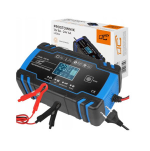 Mocny Prostownik Automatyczny Lcd 12v 8a - 24v 4a