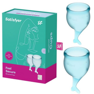 Tampony - Feel Secure Menstrual Cup (light blue) kebeczki menstruacyjne
