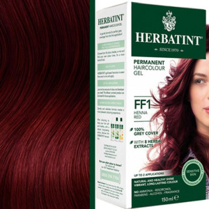 Farba do włosów Herbatint FF1 Czerwien Henny 150