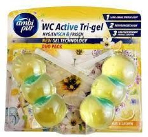Ambi Pur TRI GEL ACTIVE Kulki WC 2x45g Citrus/Jasmin