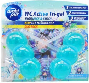 Ambi Pur TRI GEL ACTIVE Kulki WC 2x45g WATER FLOWERS