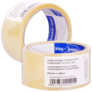 Taśma Pakowa Przeźroczysta Blue Dolphin 48mm X 40yd