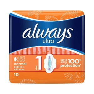 Always Ultra Podpaski ze skrzydełkami Normal 10szt.