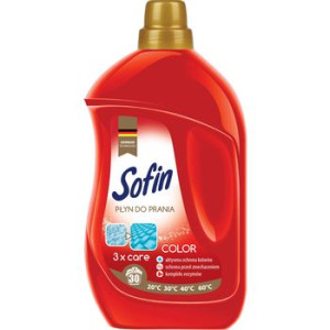 SOFIN Color 3 x care - specjalny płyn do prania tkanin kolorowych 1,5l