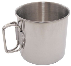 Kubek Stalowy 450 Ml Ze Składanym Uchem