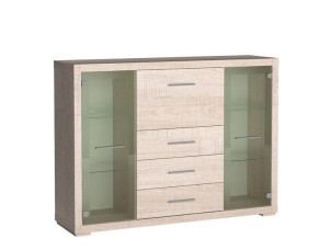 Witryna Vegas V8 148cm Dąb Santana Salon Sypialnia