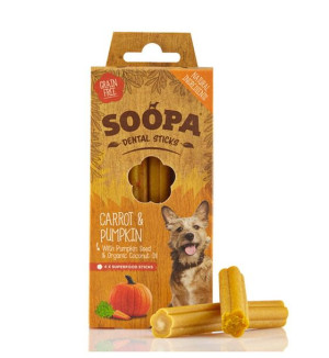 SOOPA Dental Stick Carrot & Pumpkin – Marchewka i Dynia 100g