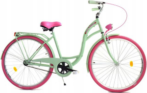 Rower Dallas City 26" 1spd - miętowy z różem
